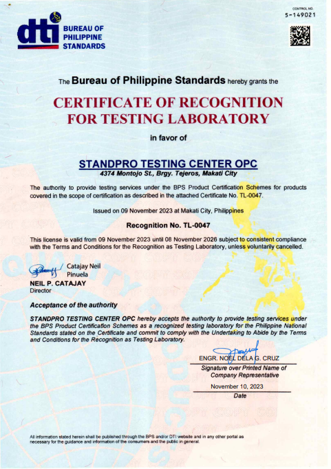 Accreditation Certificate 3
