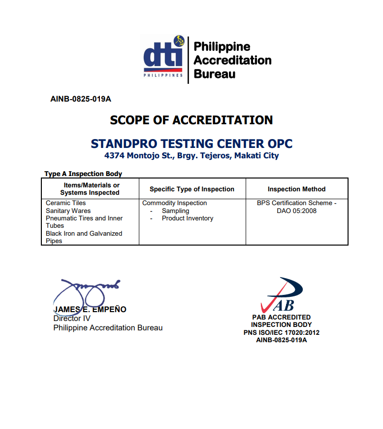 Accreditation Certificate 5